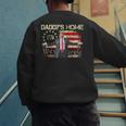 American Flag Trump 2024 Daddy's Home We The People Men's Sweatshirt Back Print