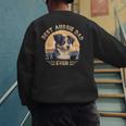 Aussie DAD Australian Shepherd Men's Sweatshirt Back Print