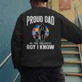 Autism Awareness For Proud Dad Support Autistic Kids Men's Sweatshirt Back Print