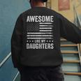 Awesome Like My Daughters Men Fathers Day Dad Men's Sweatshirt Back Print