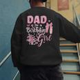 Ballerina Bday Dance Dad Of The Birthday Girl Ballet Dancer Men's Sweatshirt Back Print