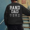 Band Dad Pay Drive Clap Repeat Marching Band Dad Men's Sweatshirt Back Print