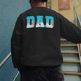 Baseball Dad Ice Cream Drip Happy Fathers Day Men's Sweatshirt Back Print