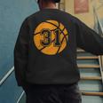 Basketball Player 31 Basketball Mom Dad Jersey Number 31 Men's Sweatshirt Back Print