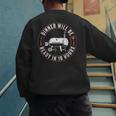 BBQ Dad Smoking Meat Smoker Barbecue Dad Apparel Men's Sweatshirt Back Print