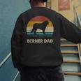 Berner Dad For Men Bernese Mountain Dog Vintage Dad Men's Sweatshirt Back Print