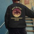 Best Buckin' Granddaddy Western Rodeo Cowboy Bucking Horse Men's Sweatshirt Back Print