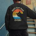 Best Cat Dad Ever Men Men's Sweatshirt Back Print
