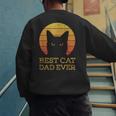 Best Cat Dad Ever Vintage Cat Daddy Fathers Day Men's Sweatshirt Back Print