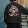 Best Cavapoo Dad Ever Vintage Retro Dog Dad Men's Sweatshirt Back Print