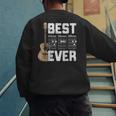 Best Dad Ever Guitarist Father D-A-D Chord Guitar Men's Sweatshirt Back Print