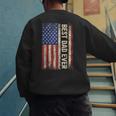 Best Dad Ever US American Flag For Father's Day Men Men's Sweatshirt Back Print