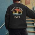 Best Dog Dad Ever Vintage Father's Day Dog Lover Men's Sweatshirt Back Print