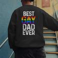 Best Gay Dad Ever LGBTQ Men's Sweatshirt Back Print