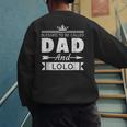 Blessed To Be Called Dad And Lolo Grandpa Men's Sweatshirt Back Print