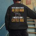 Blue Heeler Dad Australian Cattle Dog Men Men's Sweatshirt Back Print
