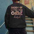 Boho Daddy Of Miss Onederful 1st Birthday Girl Cute Small Men's Sweatshirt Back Print