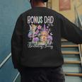 Bonus Dad Of The Birthday Fairy 1St Birthday Girl Party Men's Sweatshirt Back Print