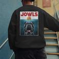 Cane Corso Jowls Top Drool Burger Dog Mom Dog Dad Men's Sweatshirt Back Print