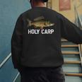 Carp Fish Pun Fishing Trip Fisherman Dad Holy Carp Men's Sweatshirt Back Print Carp Fish Pun Fishing Trip Fisherman Dad Holy Carp Men's Sweatshirt Back Print
