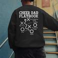 Cheer Dad Cheerleader Playbook Men's Sweatshirt Back Print