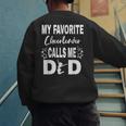 Cheer Dad My Favorite Cheerleader Calls Me Dad Men's Sweatshirt Back Print