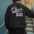 Cheer Dad Green Cheerleading Matching Parents Men's Sweatshirt Back Print