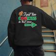 Christmas Twins Expecting Dad T-Shirt Pregnant Wife Tee Men's Sweatshirt Back Print