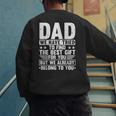 Cool Dad Art For Father Dad Stepfather From Son Daughter Men's Sweatshirt Back Print