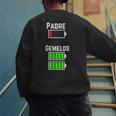 Cufflinks Battery Filled Tired Dad Low Battery Charge Men's Sweatshirt Back Print