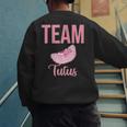 Cute Team Tutus Gender Reveal For Mom And Dad Men's Sweatshirt Back Print