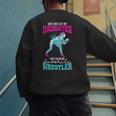 Cute Wrestling Daughter Favorite Wrestler Dad Mom Men's Sweatshirt Back Print
