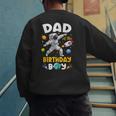 Dad Of The Birthday Boy Astronaut Outer Space Birthday Men's Sweatshirt Back Print