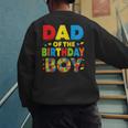 Dad Of The Birthday Boy Building Block Birthday Men's Sweatshirt Back Print