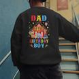 Dad Of The Birthday For Boy Circus Carnival Theme Party Men's Sweatshirt Back Print