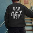 Dad Of The Birthday Boy Dirt Bike B-Day Party Men's Sweatshirt Back Print