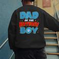 Dad Of The Birthday Boy Dog Lover Birthday Family Men's Sweatshirt Back Print