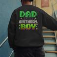 Dad Of The Birthday Boy Family Gaming Pixel Birthday Party Men's Sweatshirt Back Print