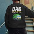 Dad Of The Birthday Boy Garbage Truck Birthday Party Men's Sweatshirt Back Print Dad Of The Birthday Boy Garbage Truck Birthday Party Men's Sweatshirt Back Print