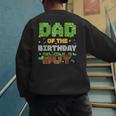 Dad Of The Birthday Boy Pixel Gamer Party Matching Family Men's Sweatshirt Back Print