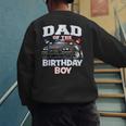 Dad Of The Birthday Boy Policeman Officer Party Men's Sweatshirt Back Print