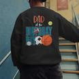 Dad Of The Birthday Boy Sports Matching Family Men's Sweatshirt Back Print