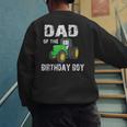 Dad Of The Birthday Boy Vintage Farm Tractor Party Family Men's Sweatshirt Back Print