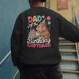 Dad Of The Birthday Capybara Boba Tea Girl Bday Party Family Men's Sweatshirt Back Print