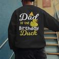 Dad Of The Birthday Duck Boy Rubber Duck Birthday Girl Men's Sweatshirt Back Print Dad Of The Birthday Duck Boy Rubber Duck Birthday Girl Men's Sweatshirt Back Print