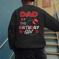 Dad Of The Birthday Girl Family Ladybug Birthday Men's Sweatshirt Back Print