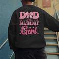 Dad Of The Birthday Girl Family Pink Coquette Bow Men's Sweatshirt Back Print
