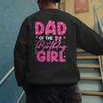 Dad Of The Birthday Girl Pink Bow Birthday Girl Family Men's Sweatshirt Back Print