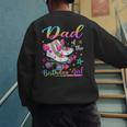 Dad Of The Birthday Girl Rolling Skate Family Matching Men's Sweatshirt Back Print