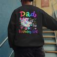 Dad Of The Birthday Girl Skater Roller Skate Family Party Men's Sweatshirt Back Print